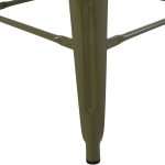 ΣΚΑΜΠΟ ΜΠΑΡ ΜΕΤΑΛΛΙΚΟ MELITA-PRO HM8642.43 ΣΕ DARK OLIVE 43x43x78Υεκ. - Image 6