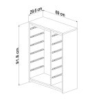 ΣΥΡΤΑΡΙΕΡΑ SANI HM18200.03 ΜΕΛΑΜΙΝΗ SONAMA-ΛΕΥΚΑ ΣΥΡΤΑΡΙΑ P.E. 69x29,6x91,8Υεκ. - Image 2