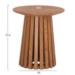 ΤΡΑΠΕΖΑΚΙ ΒΟΗΘΗΤΙΚΟ TALBERT HM18025 MDF ΣΕ ΦΥΣΙΚΟ ΞΥΛΟΥ Φ45x50,5Υεκ. - Image 2