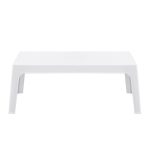 ΤΡΑΠΕΖΑΚΙ ΟΡΘΟΓΩΝΙΟ SLEEK HM6367.01 ΠΟΛΥΠΡΟΠΥΛΕΝΙΟ ΣΕ ΛΕΥΚΟ 105x64x40Υεκ. - Image 3