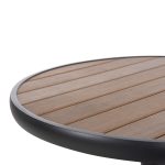 ΤΡΑΠΕΖΙ ΑΛΟΥΜΙΝΙΟΥ ΣΤΡΟΓΓΥΛΟ ALEXA HM6086.01 ΑΝΘΡΑΚΙ-POLYWOOD TOP ΦΥΣΙΚΟ Φ60x73Υεκ. - Image 6
