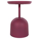 ΤΡΑΠΕΖΙ ΒΟΗΘΗΤΙΚΟ ΣΤΡΟΓΓΥΛΟ DELBEL HM4262.06 ΜΕΤΑΛΛΟ ΣΕ ΡΟΖ Φ36x49Υ εκ. - Image 3