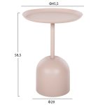 ΤΡΑΠΕΖΙ ΒΟΗΘΗΤΙΚΟ ΣΤΡΟΓΓΥΛΟ DELBEL HM4265.10 ΜΕΤΑΛΛΟ ΣΕ ΕΚΡΟΥ Φ45,5x58,5 εκ. - Image 2