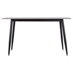 ΤΡΑΠΕΖΙ RAVEN HM18149.13 ΚΕΡΑΜΙΚΟ TOP ΜΕ ΟΨΗ ΓΚΡΙ ΜΑΡΜΑΡΟ 140x80x74Υεκ. - Image 3