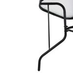 ΤΡΑΠΕΖΙ ADAM HM5679.03 ΜΕΤΑΛΛΙΚΟ ΜΑΥΡΟ ΜΕ ΓΥΑΛΙΝΗ ΕΠΙΦΑΝΕΙΑ 120Χ70Χ70Υεκ. - Image 8