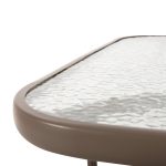 ΤΡΑΠΕΖΙ ADAM HM5679.04 ΜΕΤΑΛΛΙΚΟ ΣΑΜΠΑΝΙ ΜΕ ΓΥΑΛΙΝΗ ΕΠΙΦΑΝΕΙΑ 120Χ70Χ71Υεκ. - Image 6