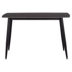 ΤΡΑΠΕΖΙ RAVEN HM9854.02 ΚΕΡΑΜΙΚΟ TOP ΜΑΥΡΟ ΜΑΡΜΑΡΟ-ΜΑΥΡΟ ΜΕΤΑΛΛΟ 120x70x73Υεκ. - Image 3