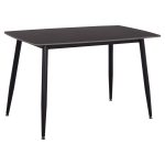 ΤΡΑΠΕΖΙ RAVEN HM9854.02 ΚΕΡΑΜΙΚΟ TOP ΜΑΥΡΟ ΜΑΡΜΑΡΟ-ΜΑΥΡΟ ΜΕΤΑΛΛΟ 120x70x73Υεκ. - Image 4