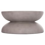 ΤΡΑΠΕΖΙ ΣΑΛΟΝΙΟΥ ANNA HM18158.03 FIBER CEMENT ΣΕ ΓΚΡΙ--Φ92x44.5Υεκ - Image 3