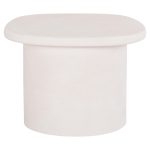 ΤΡΑΠΕΖΙ ΣΑΛΟΝΙΟΥ ΟΒΑΛ ΣΕΙΡΑ SANTORINI HM18054 MDF ΣΕ ΥΠΟΛΕΥΚΟ ΧΡΩΜΑ 54x54,5x40Υεκ - Image 3