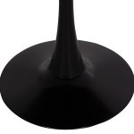 ΤΡΑΠΕΖΙ ΣΤΡΟΓΓΥΛΟ BROLIN HM18141.02 MDF TOP-ΒΑΣΗ ΜΕΤΑΛΛΙΚΗ--ΜΑΥΡΟ Φ90x73Υεκ - Image 7