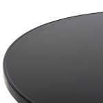 ΤΡΑΠΕΖΙ ΣΤΡΟΓΓΥΛΟ GOSS HM5974.01 ΑΛΟΥΜΙΝΙΟ ΜΑΥΡΟ Φ60x70Υεκ. - Image 5