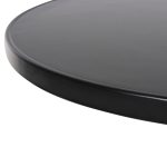 ΤΡΑΠΕΖΙ ΣΤΡΟΓΓΥΛΟ GOSS HM5974.01 ΑΛΟΥΜΙΝΙΟ ΜΑΥΡΟ Φ60x70Υεκ. - Image 6