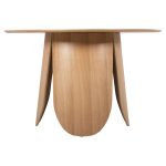 ΤΡΑΠΕΖΙ ΣΤΡΟΓΓΥΛΟ DENTY HM9612.01 MDF ΜΕ ΚΑΠΛΑΜΑ ΔΡΥΟΣ-ΧΡΩΜΑ ΔΡΥΟΣ Φ120x75Υεκ. - Image 5