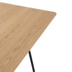 ΤΡΑΠΕΖΙ ΤΡΑΠΕΖΑΡΙΑΣ TRENK HM9614.01 MDF ΜΕ ΚΑΠΛΑΜΑ ΔΡΥΟΣ ΦΥΣΙΚΟ-ΜΑΥΡΟ ΜΕΤΑΛΛΟ 120x120x75Υεκ. - Image 7