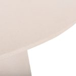 ΤΡΑΠΕΖΙ ΤΡΑΠΕΖΑΡΙΑΣ ΣΤΡΟΓΓΥΛΟ SEPPO HM18154.02 FIBER CEMENT ΛΕΥΚΟ--Φ119,5x75,5Υεκ. - Image 9