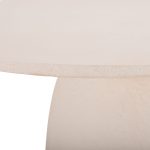 ΤΡΑΠΕΖΙ ΤΡΑΠΕΖΑΡΙΑΣ ΣΤΡΟΓΓΥΛΟ SEPPO HM18154.02 FIBER CEMENT ΛΕΥΚΟ--Φ119,5x75,5Υεκ. - Image 10