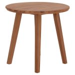 TΡΑΠΕΖΙ ΤΡΑΠΕΖΑΡΙΑΣ ΣΤΡΟΓΓΥΛΟ DANTE HM6379 ΞΥΛΟ TEAK Φ80x75Υεκ. - Image 5