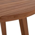 TΡΑΠΕΖΙ ΤΡΑΠΕΖΑΡΙΑΣ ΣΤΡΟΓΓΥΛΟ DANTE HM6379 ΞΥΛΟ TEAK Φ80x75Υεκ. - Image 8