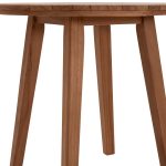 TΡΑΠΕΖΙ ΤΡΑΠΕΖΑΡΙΑΣ ΣΤΡΟΓΓΥΛΟ DANTE HM6379 ΞΥΛΟ TEAK Φ80x75Υεκ. - Image 9