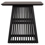 ΤΡΑΠΕΖΙ ΤΡΑΠΕΖΑΡΙΑΣ ΤΕΤΡΑΓΩΝΟ FRANTZ HM9458.02 MINDI ΞΥΛΟ ΜΑΥΡΟ 80x80x78Yεκ. - Image 3
