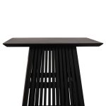 ΤΡΑΠΕΖΙ ΤΡΑΠΕΖΑΡΙΑΣ ΤΕΤΡΑΓΩΝΟ FRANTZ HM9458.02 MINDI ΞΥΛΟ ΜΑΥΡΟ 80x80x78Yεκ. - Image 4