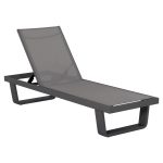 ΞΑΠΛΩΣΤΡΑ ΑΛΟΥΜΙΝΙΟΥ ΜΕ ΥΦΑΣΜΑ TESLIN RICKON HM6292.01 ΣΕ ΓΚΡΙ 198x61,5x97Υεκ.