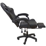 A9950 ΜΑΥΡΟ PVC ΠΟΛΥΘΡΟΝΑ GAMING/ΜΕ ΥΠΟΠΟΔΙΟ 61Χ62Χ45-118/54-127εκ. - Image 5