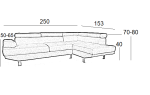 CORNER GREY ΥΦΑΣΜΑ ΑΡΙΣΤΕΡΗ ΓΩΝΙΑ 250X153εκ. - Image 3
