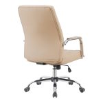 Καρέκλα γραφείου διευθυντή Mido pakoworld pu cappuccino 58x71x100-106εκ - Image 2