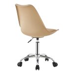 Καρέκλα γραφείου εργασίας Gaston II pakoworld pp-pu cappuccino 48x57x77-90εκ - Image 2