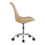Καρέκλα γραφείου εργασίας Gaston II pakoworld pp-pu cappuccino 48x57x77-90εκ - Image 3