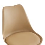 Καρέκλα γραφείου εργασίας Gaston II pakoworld pp-pu cappuccino 48x57x77-90εκ - Image 5