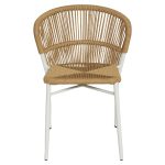 Καρέκλα Κήπου ArteLibre RIVIERA Λευκό/Φυσικό Αλουμίνιο/Rattan 57x61x79cm - Image 7