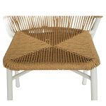 Καρέκλα Κήπου ArteLibre RIVIERA Λευκό/Φυσικό Αλουμίνιο/Rattan 57x61x79cm - Image 9