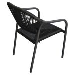 Πολυθρόνα Κήπου ArteLibre MOOREA Ανθρακί Αλουμίνιο/Rattan 58x56x79cm - Image 4