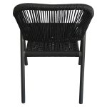 Πολυθρόνα Κήπου ArteLibre MOOREA Ανθρακί Αλουμίνιο/Rattan 58x56x79cm - Image 5