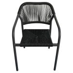 Πολυθρόνα Κήπου ArteLibre MOOREA Ανθρακί Αλουμίνιο/Rattan 58x56x79cm - Image 6
