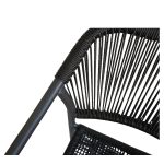 Πολυθρόνα Κήπου ArteLibre MOOREA Ανθρακί Αλουμίνιο/Rattan 58x56x79cm - Image 8
