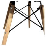 Καρέκλα ArteLibre ECLORA Μαύρο/Φυσικό PP/Ξύλο/Μέταλλο 63x58x78cm - Image 6