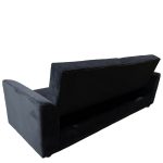 Καναπές Κρεβάτι ArteLibre VALMERO Μαύρο Ύφασμα/Ξύλο 216x85x85cm - Image 4