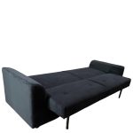 Καναπές Κρεβάτι ArteLibre VALMERO Μαύρο Ύφασμα/Ξύλο 216x85x85cm - Image 6