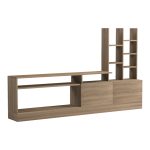 Σύνθετο σαλονιού Seruno pakoworld sonoma 170x25x100εκ - Image 2