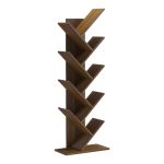 Βιβλιοθήκη Fyllo pakoworld καρυδί 50x25x141.5εκ