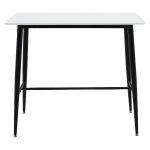 Tραπέζι μπαρ Harriet pakoworld MDF λευκό-μαύρο 120x60x105εκ - Image 2