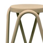 Σκαμπό Serzona pakoworld pp σε απόχρωση cappuccino Φ27x45.5εκ - Image 2