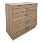 Σετ Κρεβατοκάμαρας Athos Sonoma με Κρεβάτι 160x200εκ Σετ 4τεμ - Image 3