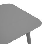 Τραπέζι Vista pakoworld αλουμίνιο σε ανθρακί απόχρωση 80x80x72εκ - Image 4