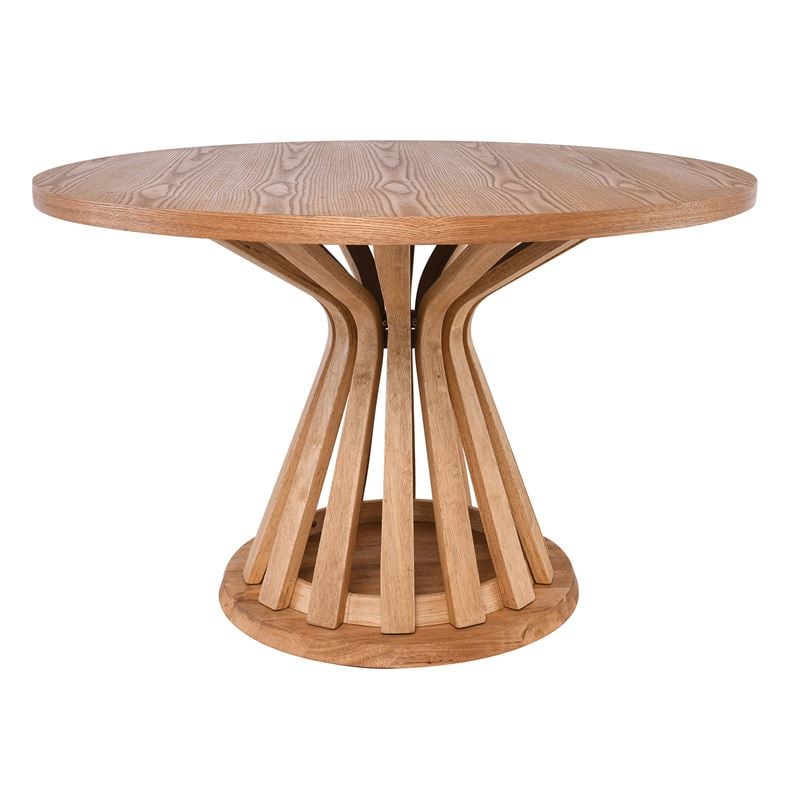 fabio-trapezi-rotonta-trapezarias-mdf-apochrosi-fysiko-enlarge FABIO Τραπέζι Τραπεζαρίας, MDF Απόχρωση Φυσικό - Image 1