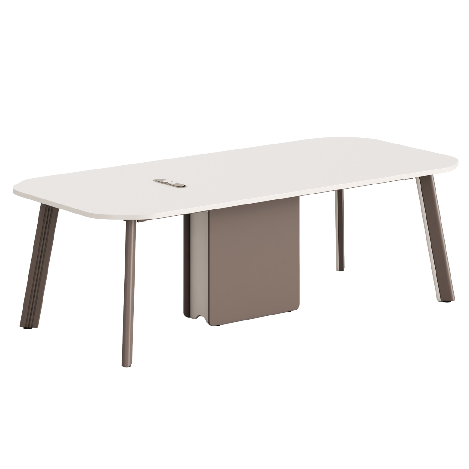 grafeio-synergasias-fb918278-melamini-kr ΓΡΑΦΕΙΟ ΣΥΝΕΡΓΑΣΙΑΣ NEWLINE HM18278 ΜΕΛΑΜΙΝΗ ΕΚΡΟΥ-ΠΟΔΙΑ ΑΛΟΥΜΙΝΙΟΥ 240x110x75Υεκ - Image 1